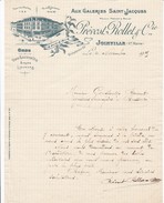 JOINVILLE Hte Marne . PREVOST ROLLET  Epicerie. Vins  Eaux De Vie Etc  Beau Document Format  21x29 - Alimentos