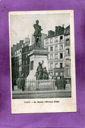 75 05 PARIS 5eme La Statue D'Etienne Dolet CARTE PUBLICITAIRE  ORIFLAMME PETROLE DE LUXE  AU DOS - Statues