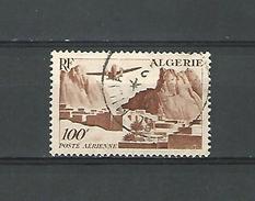 VARIÉTÉS 1949  N° 10 FRANCE EX COLONIES ALGÉRIE POSTES AÉRIENNE RF 100 F  POSTE AÉRIENNE OBLITÉRÉ - Airmail