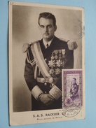 S.A.S. RAINIER III Prince Souverain De Monaco 11-4-50 ( G. Détaille ) Stamp 21-1-52 ( Voir / Zie - Photo / Foto ) ! - Maximum Cards