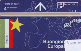 Telefoonkaart LANDIS&GYR * ITALIA  GOEDE MORGEN EUROPA * R-040.04 * Niederlande Prive Private  ONGEBRUIKT * MINT - Private