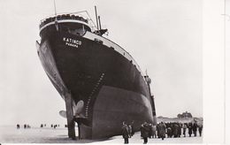 AK Het Panamese Vrachtschip "Katingo" Gestrand Voor Bergen Aan Zee - Frachter "KATINGO" Gestrandet - 1954 (28039) - Steamers