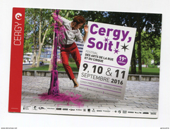Belle CPM "Cergy Soit, Festival Des Arts De La Rue Et Du Cirque" Spectacle à Cergy-Pontoise - Val D'Oise - Cergy Pontoise