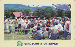 Télécarte Japon / 110-011 - SCOUTISME Scout - Jeu De Cordes - SCOUTING Japan Phonecard - PFADFINDER - 114 - Spelletjes