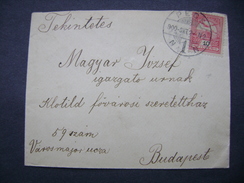 Hungary Cover 1900 - PECS To Budapest, Stamp 10 Filler - Lettres & Documents