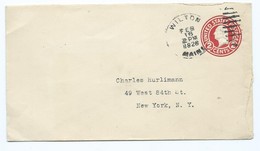 2058 - Entier Postal USA Etats Unis Wilton Maine 1928 Pour New York Hurlimann - Postal History