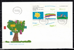 Finland 1991 Mi Nr 1149 - 1151 FDC; Kindertekeningen - Briefe U. Dokumente