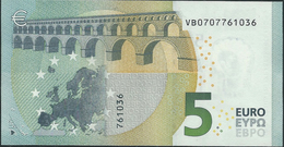 € 5 SPAIN  VB V007 E3  DRAGHI  UNC - 5 Euro