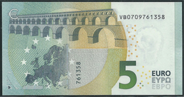 € 5 SPAIN  VB V007 E1  DRAGHI  UNC - 5 Euro