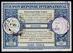 INDE  International Reply Coupon / Coupon Réponse International - Zonder Classificatie