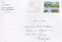 TIMBRES - STAMPS - MARCOPHILIE - LETTRE POUR PORTUGAL - LUXEMBOURG - PAYSAGE - Cartas & Documentos