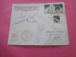 LIAISONS COURRIER AÉRO-POSTALE DE NUIT PAR FOKKER F.27 LIGNE AF 1091 Voir Destinations>Marcophilie(Lettre)Poste Aérienne - 1960-.... Covers & Documents