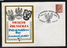 GB POLONICA 1977 POLISH SOLDIERS DAY REGIMENTAL COLOURS COVER Army World War 2 WW2 Poland Polska Polen Pologne - Sonstige & Ohne Zuordnung