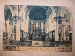 Carte Postale Hondschoote (59) Eglise - Maître-Autel  ( Petit Format Oblitérée Timbre 15 Centimes ) - Hondshoote