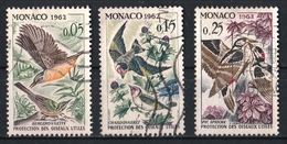 Monaco 1963 : Timbres Yvert & Tellier N° 581 - 583 Et 585. - Usados