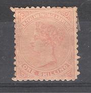 NEW Zealand  / NOUVELLE ZELANDE 1882, Victoria 1 S Shilling Rouge Brun , Dent 12, Neuf * / MH , TB - Ongebruikt