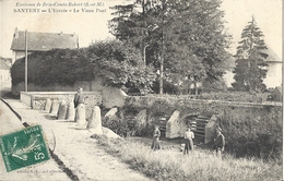 CPA Santeny L'entrée - Le Vieux Pont - Santeny