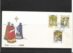 O) 1988 IRELAND, CHRISTMAS RELIGIOUS CELEBRATION, MANG -JESUS BIRTH, FDC XF - FDC