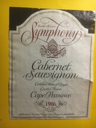 3783 - Symphony 1986 Cabernet Sauvignon 1986 Cape Province Afrique Du Sud - Music