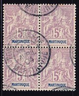 N°51 - S/violet - Bloc De 4 - Obl Fort De France Le 5/4/04 - TB - Other & Unclassified