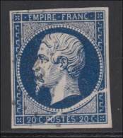 N°14Ab Bleu Noir - Trait Blanc - Coin SE  - TB - Unclassified