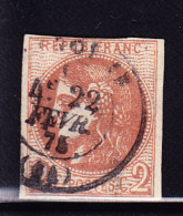 N°40B - Obl. Càd T17 - TB - 1870 Bordeaux Printing