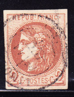 N°40B - 2c Brun Rouge - Report II - TB - 1870 Bordeaux Printing