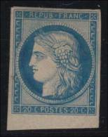 N°8f - 20c Bleu - Réimpression - TB - 1849-1850 Ceres