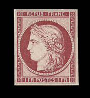 N°6F - 1F Carmin - Réimpression - TB - 1849-1850 Ceres