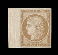 N°1f - 10c Bistre - Réimpression - TB - 1849-1850 Ceres