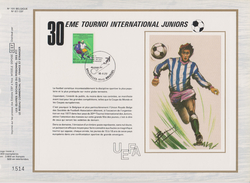 Feuillet Tirage Limité CEF 191 1851 Sport Football Tournoi International Juniors - 1971-1980