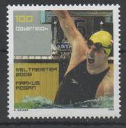 AUSTRIA,  2008, MNH, SWIMMING , MARKUS ROGAN , WORLD CHAMPION 2008,   1v - Schwimmen