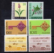 ISLANDE  Timbres Neufs ** De 1968  N° 370 / 375 ( Ref 100 A  ) - Unused Stamps