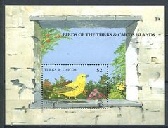 196 TURKS Et CAICOS 1990 - Yvert BF 84 - Oiseau - Neuf ** (MNH) Sans Trace De Charniere - Turks And Caicos