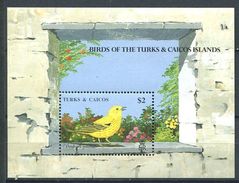 196 TURKS Et CAICOS 1990 - Yvert BF 84 - Oiseau - Neuf ** (MNH) Sans Trace De Charniere - Turks & Caicos