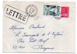 1974---Lettre De USTARRITZ -64--pour Bayonne-64--Beau Cachet --timbres-Belle Griffe LETTRE - Autres & Non Classés