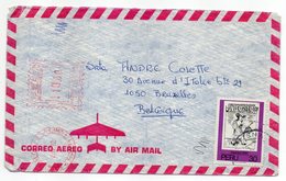 Pérou -1982--Lettre De LIMA  Pour Bruxelles (Belgique)--composition Mixte Timbres + Machine à Affranchir - Perú