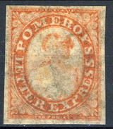 Mint 1844 US Local 117L5 Pomeroy's Red - Lokalausgaben