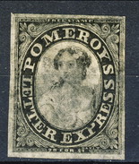 US Local, 1844 Mint 1844 US Local 117L3 Pomeroy's Black With 4 Margins - Sellos Locales