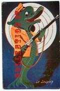 CONCOURS De TIR De GRENOBLE - CARTE OFFICIELLE De PUBLICITE " LE DAUPHIN Avec Sa CARABINE " - CIBLE - Shooting (Weapons)