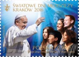 2016.05.10. World Youth Day 2016 Krakow - MNH - Unused Stamps