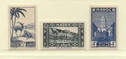 MAROC  ( FRMAR - 32 )  1939  N° YVERT ET TELLIER   N°  194/196  N** - Unused Stamps