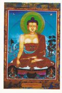 China - Portrait Of Shakya Muni, Silk Thangka At Tiefo Temple, Mount Lushan, Jiangxi Province - Tibet