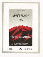 VIN DE PAYS CATALAN G.I.A.R. BANYULS DELS ASPRES  CABERNET 1992 - Languedoc-Roussillon