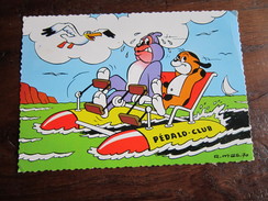 CARTE POSTALE  PIFOU FAIT DU PEDALO - Pif & Hercule