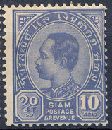 Stamp THAILAND,SIAM  1889 10a Mint Lot#63 - Tailandia