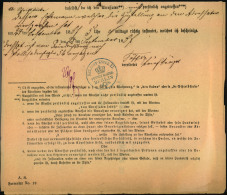 1887, Post-Behändigungsschein Des Königlichen Kreisgerichtes Mit Krone/Posthorn Stempel BERLIN K. Pr. POST-EXPED. 17. Ei - Macchine Per Obliterare (EMA)