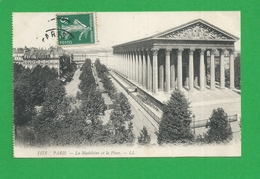 CARTE POSTALE  PARIS La Madeleine Et Place - Altri & Non Classificati