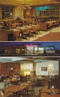 Des Moines Iowa, Bishop Buffet Restaurant In Merle Hay Plaza, Map On Back, C1960s Vintage Postcard - Des Moines