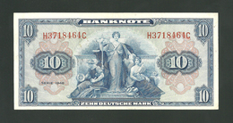 10 Deutsche Mark 1948  XF+ - 50 Deutsche Mark